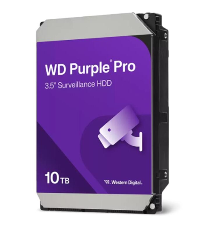 10 TB WD 3.5 PURPLE PRO SATA3 7200RPM 512MB 7/24 GUVENLIK WD102PURP (3 YIL RESMI DIST GARANTILI)