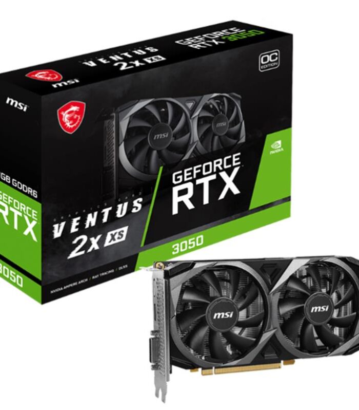 MSI GEFORCE RTX3050 VENTUS 2X XS 8G OC 8GB GDDR6 128BIT 1XHDMI 1XDP 1XDVI EKRAN KARTI