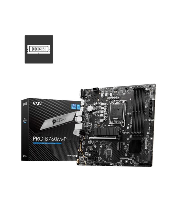 MSI PRO B760M-P DDR5 6800MHZ 1XVGA 1XHDMI 1XDP 2XM.2 USB 3.2 MATX 1700P (12. / 13. VE 14. NESİL İŞLEMCİ UYUMLU)
