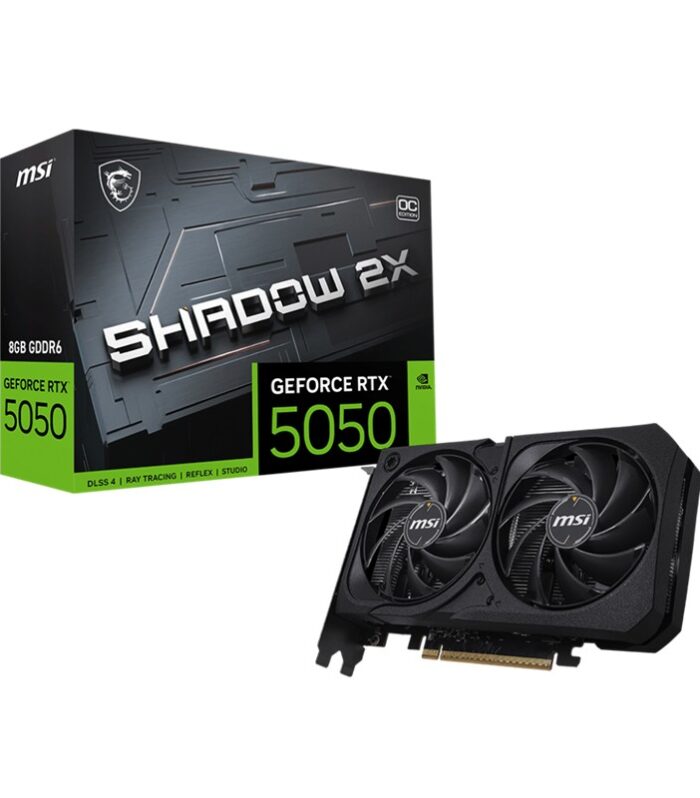 MSI GEFORCE RTX5050 8G SHADOW 2X OC 8GB GDDR6 128BIT 1XHDMI 3XDP EKRAN KARTI
