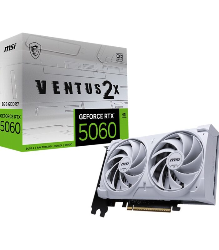 MSI GEFORCE RTX5060 8G VENTUS 2X OC WHITE 8GB GDDR7 128BIT 1XHDMI 3XDP EKRAN KARTI