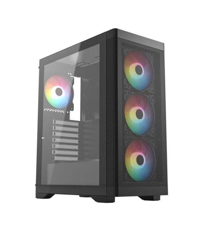 FRISBY FC-9480G 600W +80 BRONZE RGB 4X8120MM FAN  GAMİNG SİYAH KASA