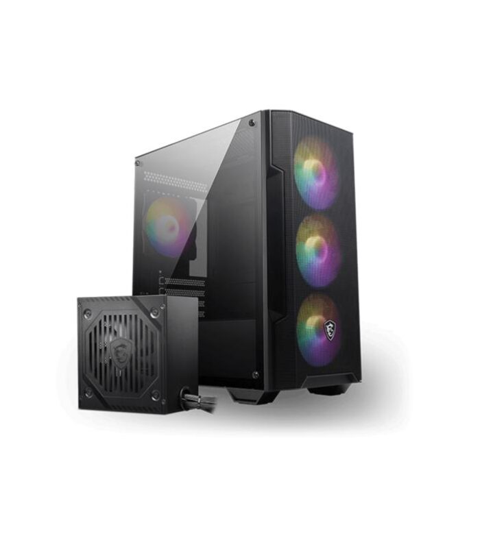 MSI MAG FORGE M100A D60 600W 80+ AKRİLİK YAN PANEL 3X120MM 1X120MM ARGB BRONZE MATX GAMING KASA