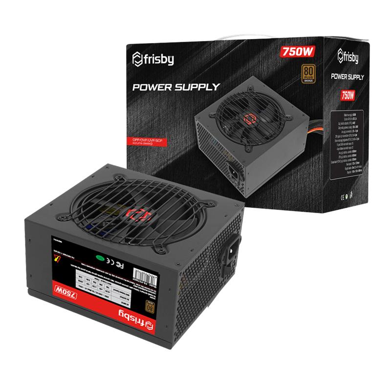 FRISBY FR-PS7580P 750W 80 PLUS BRONZ POWER SUPPLY - Image 2