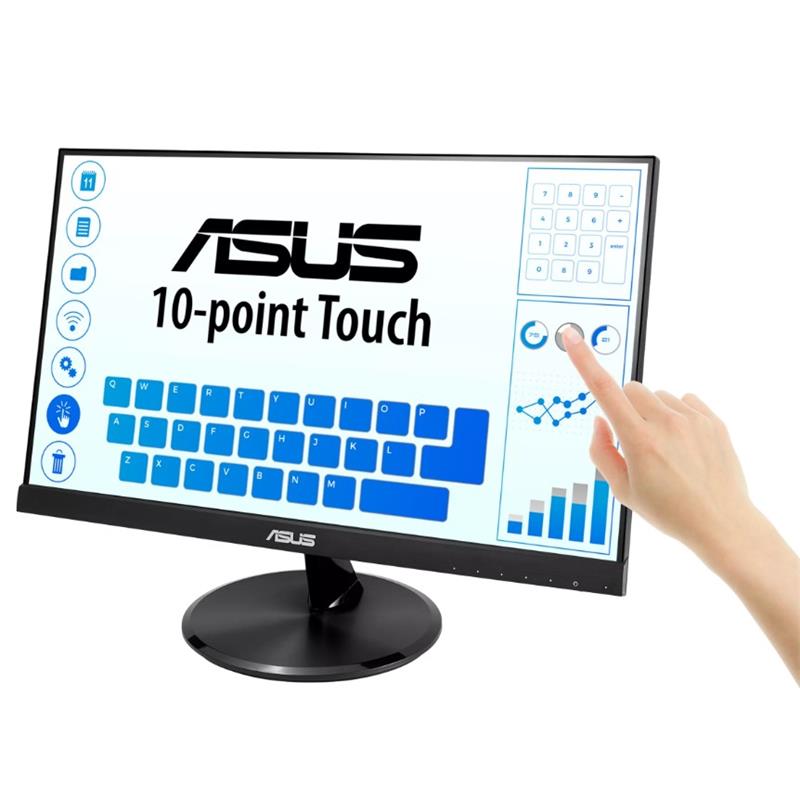 21.5 ASUS VT229H IPS 5MS 60MHZ 1XVGA 1XHDMI FHD 1920X1080 HOPARLÖR ÇERÇEVESİZ DÜŞÜK MAVİ IŞIK DOKUNMATİK EKRAN VESA - Image 3