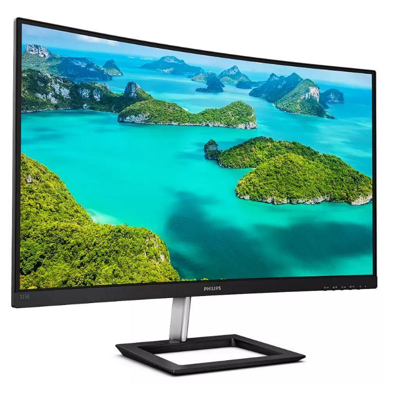 31.5 PHILIPS 325E1C/00 4MS 75MHZ 1XVGA 1XHDMI 1XDP 2K WQHD 2560X1440 FLICKER-FREE FREESYNC YÜKSEKLİK AYARI CURVED SİYAH - Image 2