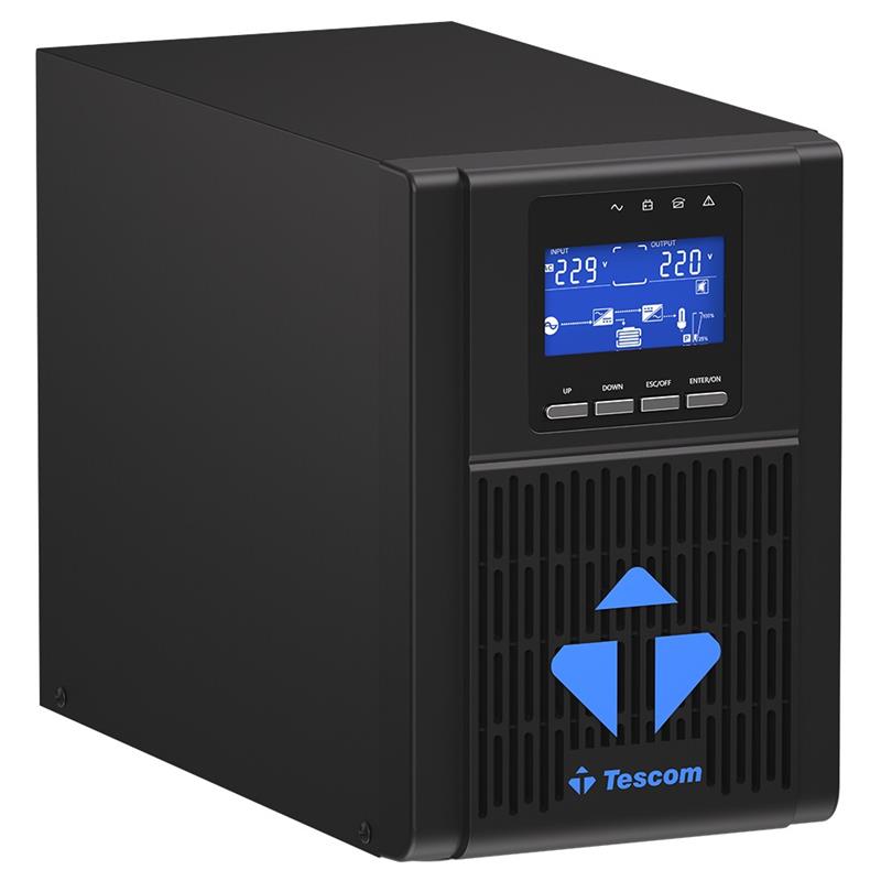 TESCOM NEOLINE 1KVA 1F/1F (2X9AH) 4/8DK LCD ONLINE UPS - Image 3