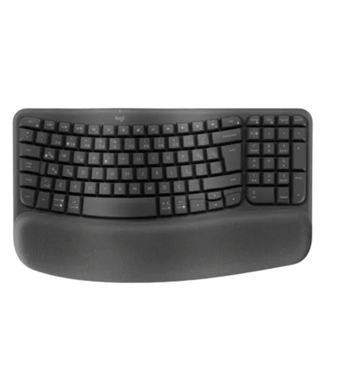 LOGITECH WAVE KEYS KABLOSUZ ERGONOMİK KLAVYE GRİ 920-012311