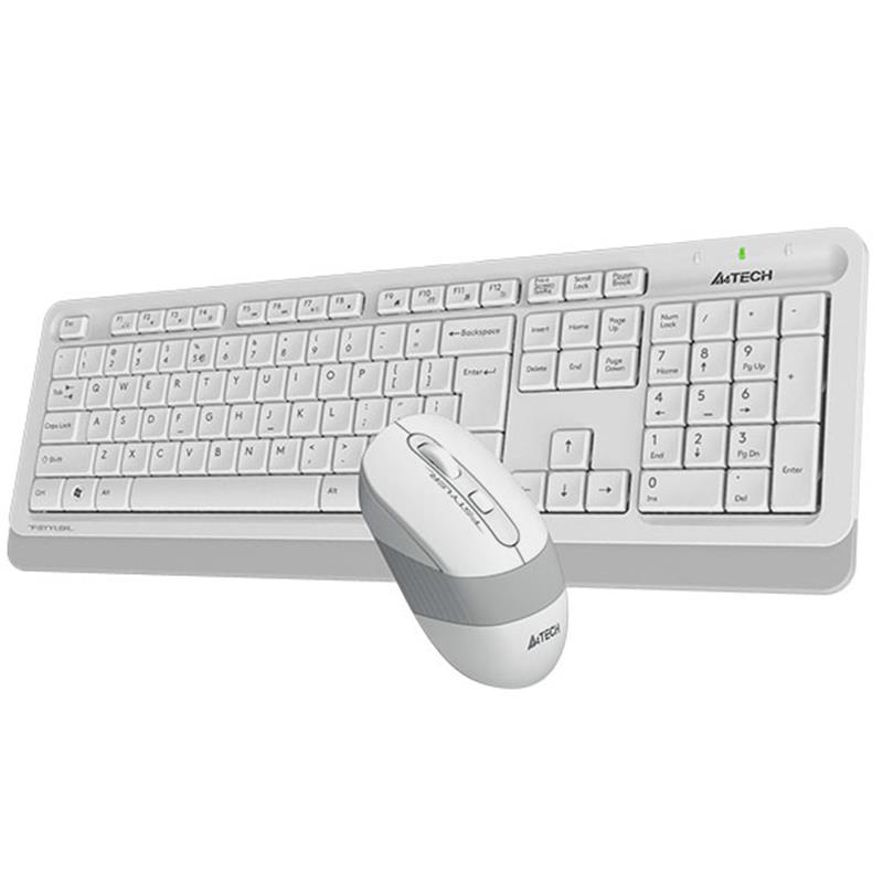 A4 TECH FG1010 BEYAZ Q MM 2.4G KABLOSUZ KLAVYE MOUSE SET - Image 3