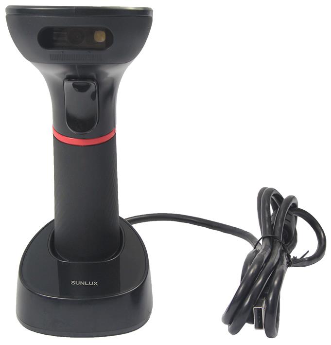 SUNLUX XL-9610 2D KAREKOD KABLOSUZ USB BARKOD OKUYUCU + CRADLE - Image 2