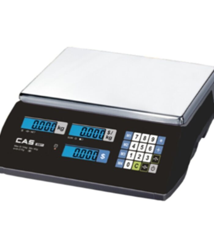 CAS ER JR 30KG LCD EKRAN BOYUNSUZ FİYAT HESAPLAMALI TERAZİ