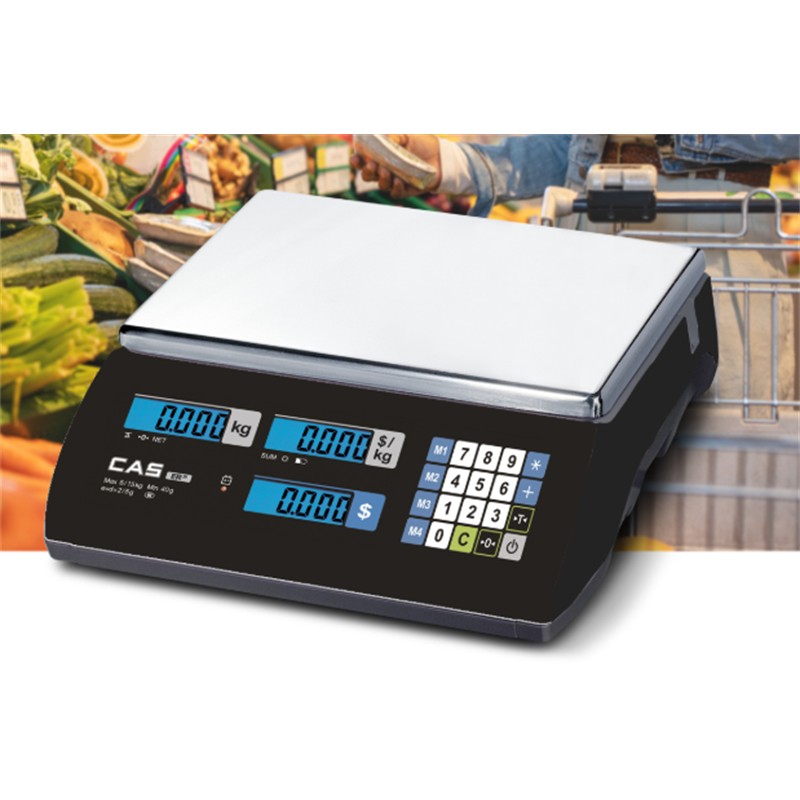 CAS ER JR 30KG LCD EKRAN BOYUNSUZ FİYAT HESAPLAMALI TERAZİ - Image 2
