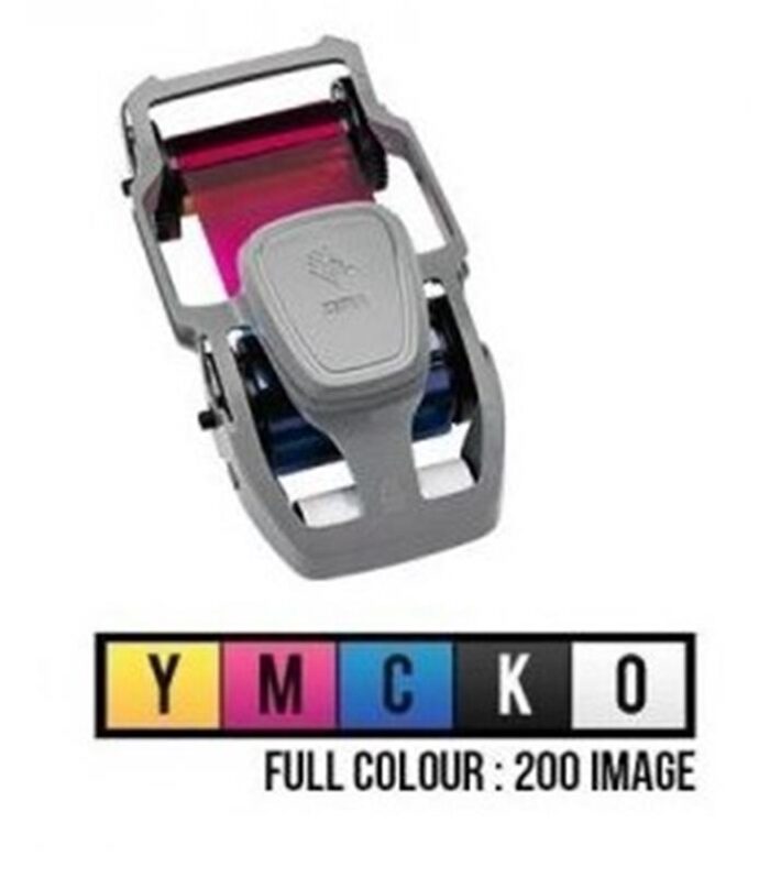 ZEBRA 800300-250EM ZC100/ZC300 UYUMLU TEK YÜZ 200 BASKI RENKLİ RİBON