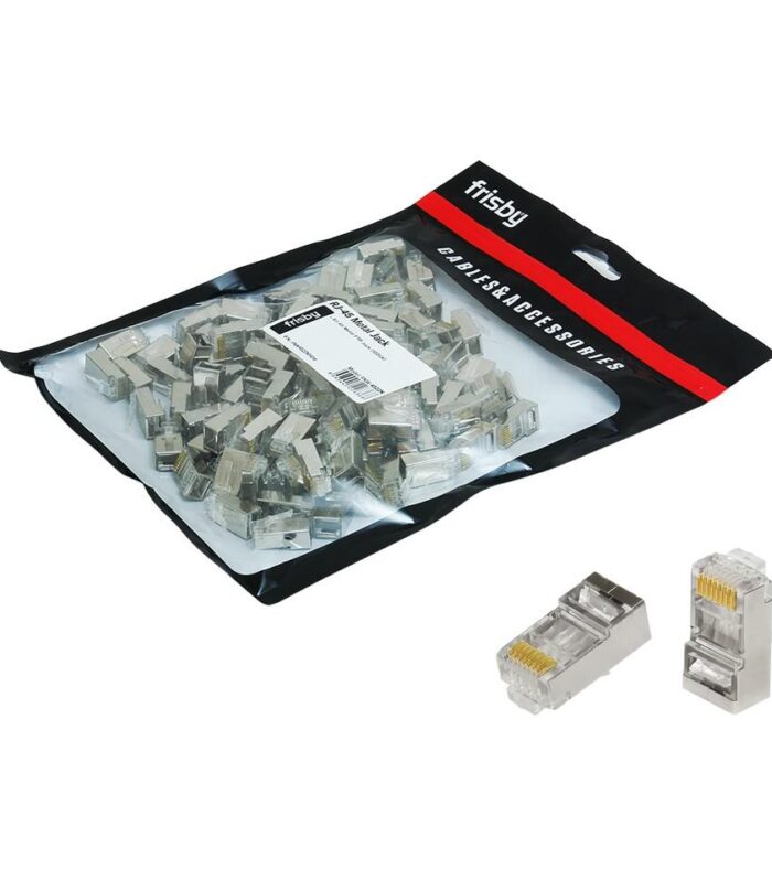 FRISBY FNW-RJ4522N RJ45 FTP CAT6 KONNEKTOR METAL 100LÜ PAKET
