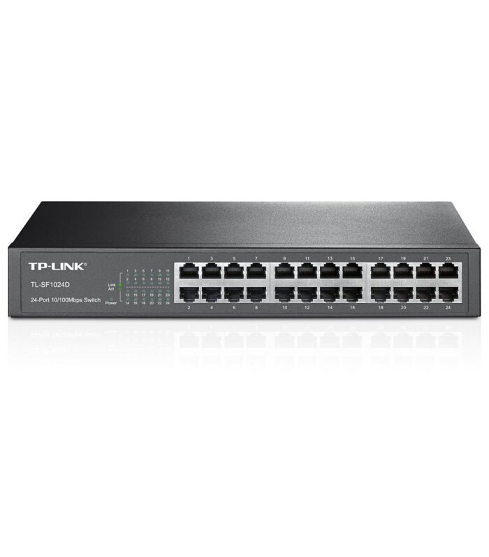 TP-LINK TL-SF1024D 24 PORT 10/100 METAL KASA RACKMOUNT SWITCH