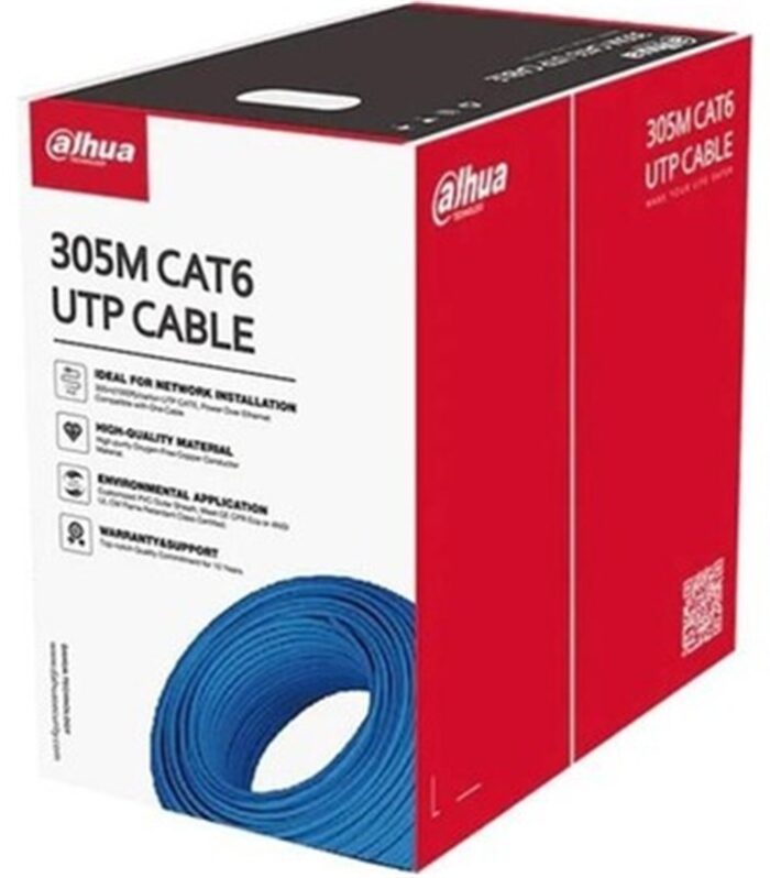 DAHUA PFM922I-6UN-C 305 METRE U/UTP 23AWG CCA MAVİ RENK CAT6 KABLO