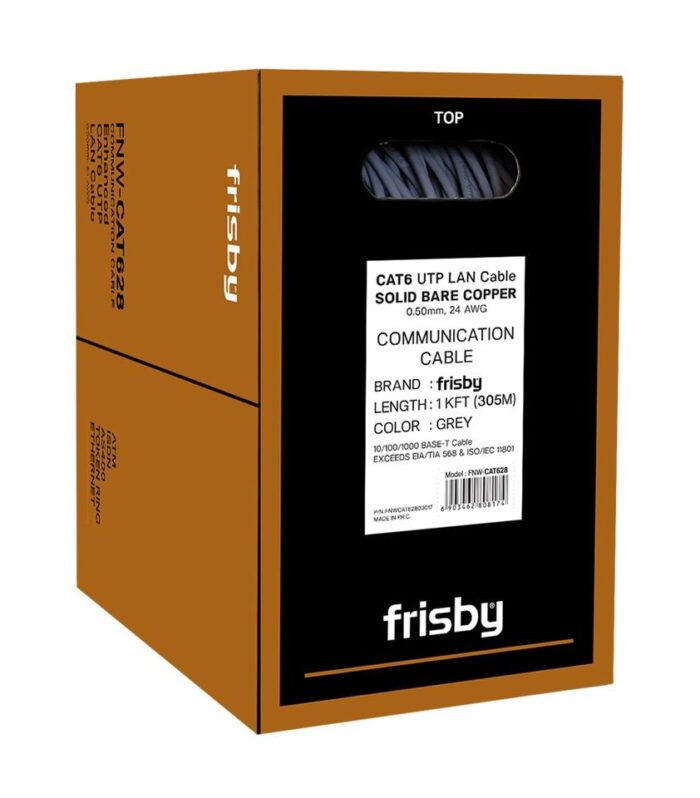 FRISBY FNW-CAT628 305MT 0.50MM 24AWG %100 BAKIR CAT6 KABLO