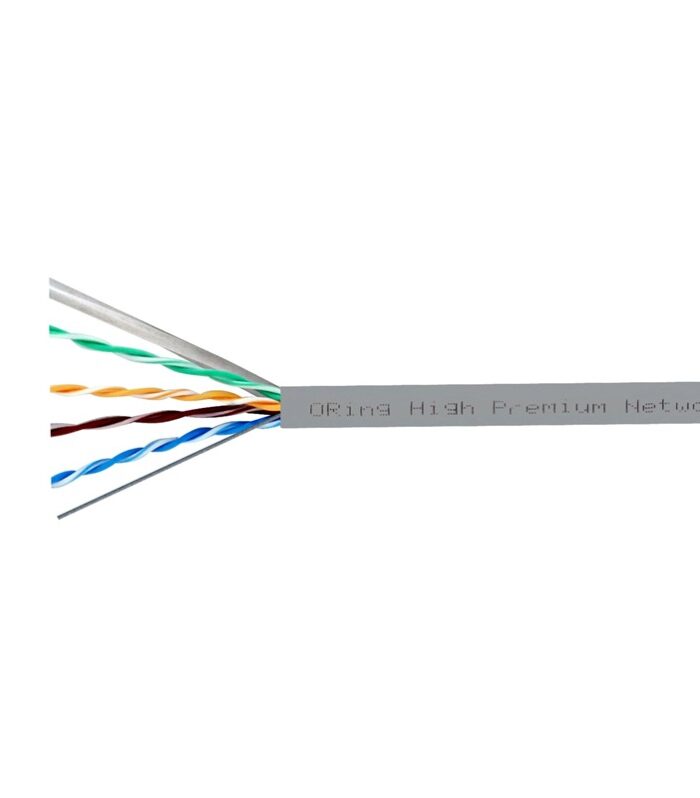 ORING RW-U0605GRY U/UTP CAT6 23AWG LSZH 250MHZ 500 METRE BAKIR GRİ RENK NETWORK KABLOSU