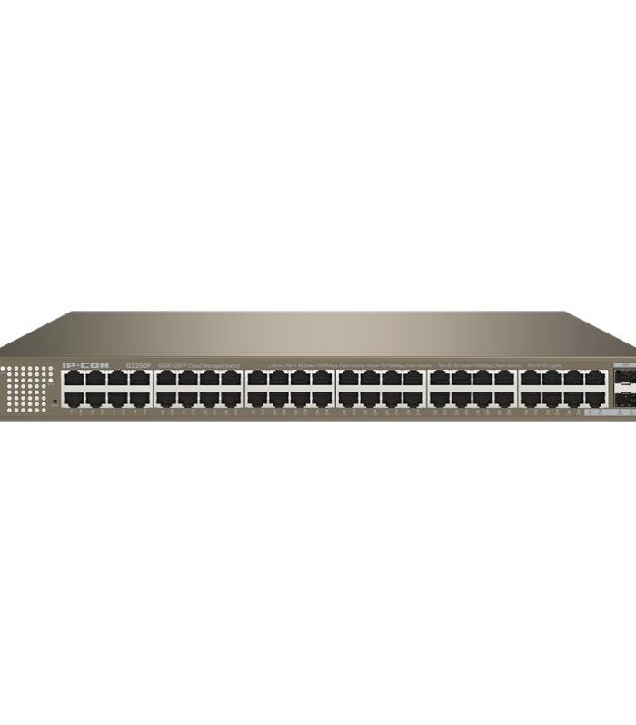IP-COM G3350F 48 PORT GIGABIT + 2X1GB SFP UPLINK L2 CLOUD YÖNETİLEBİLİR RACKMOUNT SWITCH