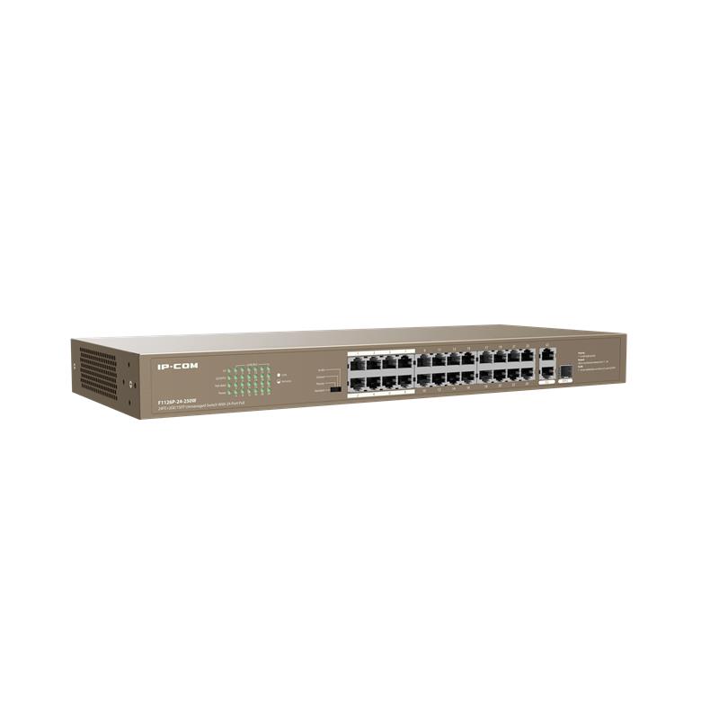 IP-COM F1126P-24-250W 24 PORT 10/100+ 2XRJ45/1X1GB SFP COMBO 250W POE RACMOUNT SWITCH - Image 2