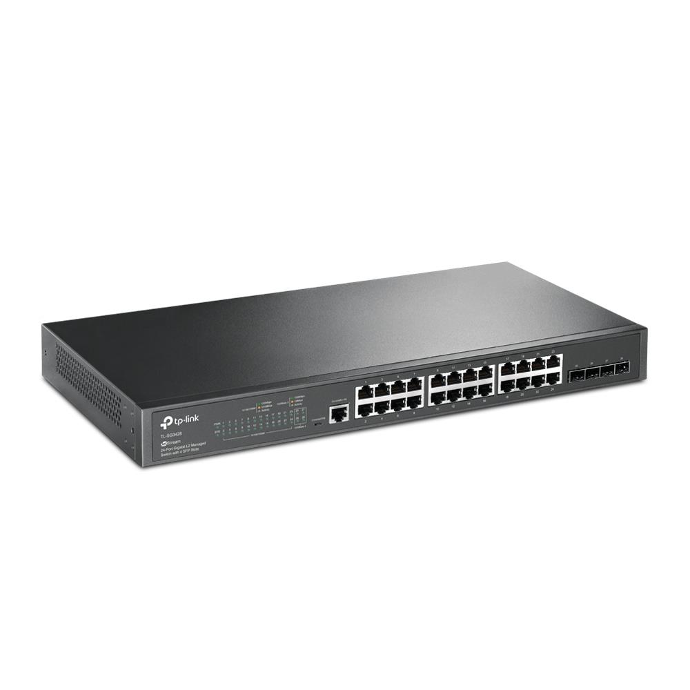 TP-LINK OMADA TL-SG3428 24 PORT GIGABIT+4XGIGABIT SFP UPLINK L2+ YÖNETİLEBİLİR RACKMOUNT SWITCH - Image 2