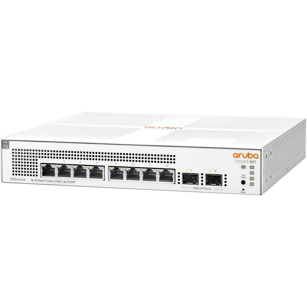 HPE ARUBA ION 1930 JL681A 8 PORT GIGABIT POE + 2XSFP UPLINK YÖNETİLEBİLİR 124W POE SWITCH - Image 2