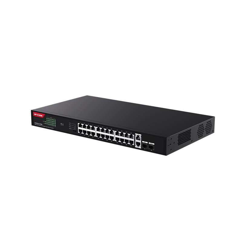 IP-COM G1128P-24-410W 24 PORT GIGABIT +2XGB RJ45/SFP UPLINK 370W POE RACKMOUNT SWITCH - Image 2