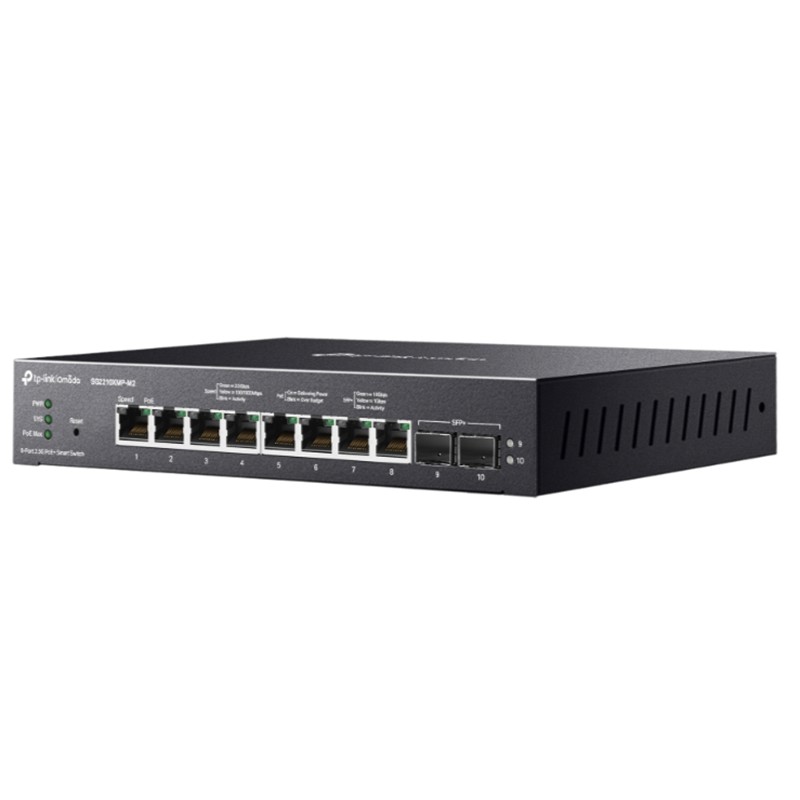 TP-LINK OMADA SG2210XMP-M2 8 PORT GIGABIT + 2X10G SFP YÖNETİLEBİLİR 160W POE SWITCH - Image 2