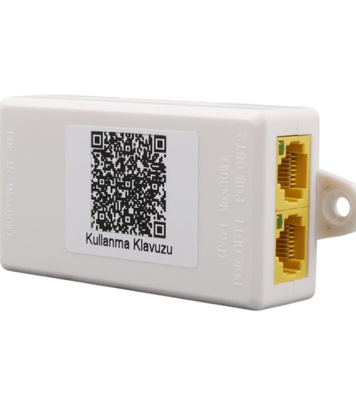 URANIUM POE-RP12P 1 PORT POE GİRİŞ BESLEME+ 2 PORT POE ÇIKIŞ 10/100 PLASTİK KASA POE REPEATER
