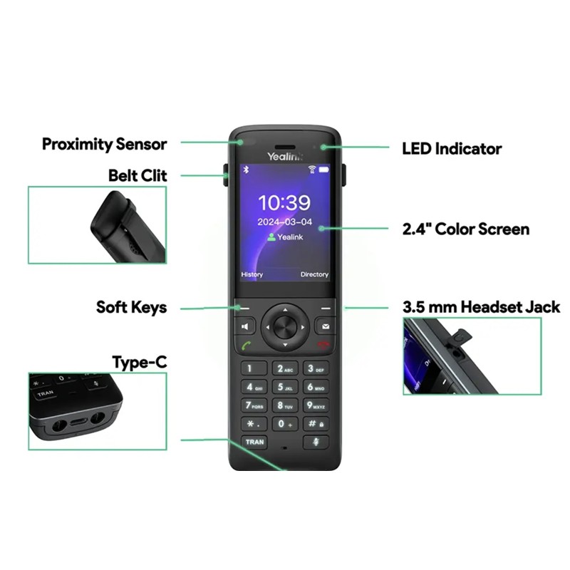 YEALINK AX83H WIFI IP DECT TELEFON - Image 3