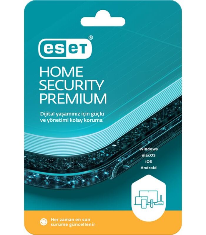 ESET HOME SECURITY PREMIUM 3 KULLANICI 1 YIL KUTU