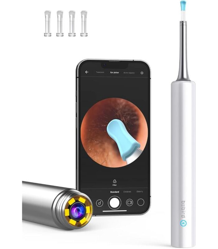 BEBIRD T5 3MP KAMERA 3.5MM LENS ŞARJLI WIFI GÖRÜNTÜLÜ KULAK TEMİZLEYİCİ BEYAZ RENK