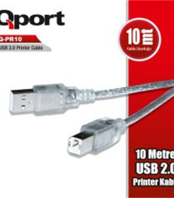 QPORT Q-PR10 USB 2.0 10M YAZICI KABLOSU