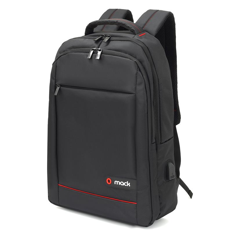 MACK MCC-006 15.6" OFFICE USB GİRİŞLİ NOTEBOOK SIRT ÇANTASI SİYAH - Image 2