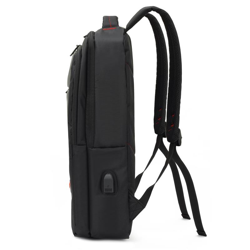 MACK MCC-007 17.3" OFFICE USB GİRİŞLİ NOTEBOOK SIRT ÇANTASI SİYAH - Image 3